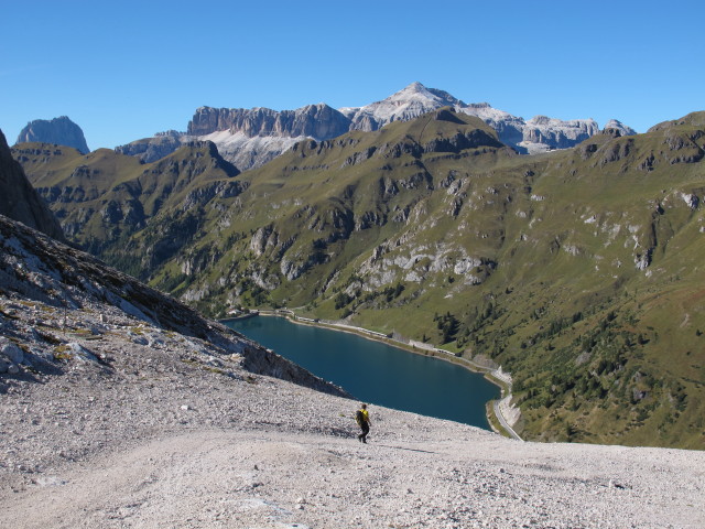 Axel zwischen Ghiacciaio della Marmolada und Passo di Fed&agrave;ia