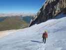 Axel am Ghiacciaio della Marmolada