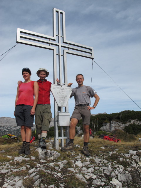 Gudrun, Christoph und ich am Kosennspitz, 1.955 m