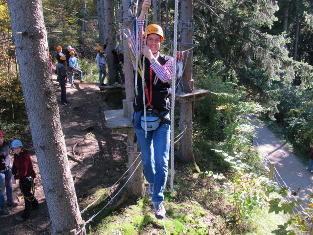 Florian im Parcours 'Floh' im Kletterwald Buchenberg