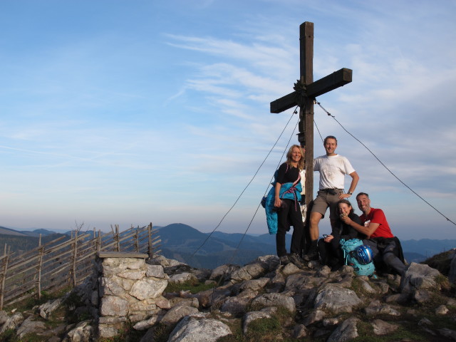 Christiane, ich, Irene und Dieter auf der Roten Wand, 1.505 m