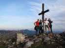 Dieter, Christiane, ich und Irene auf der Roten Wand, 1.505 m