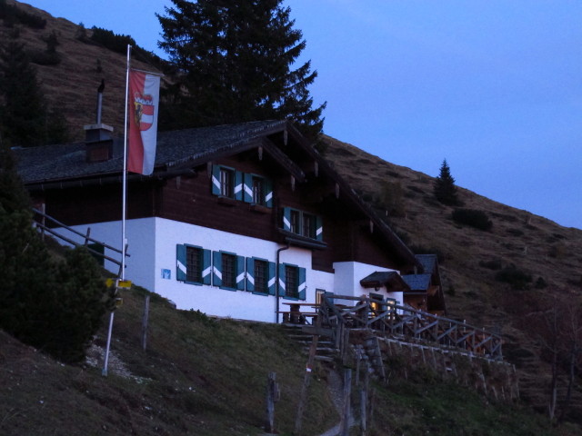 Dr. Heinrich-Hackel-Hütte, 1.526 m (25. Okt.)