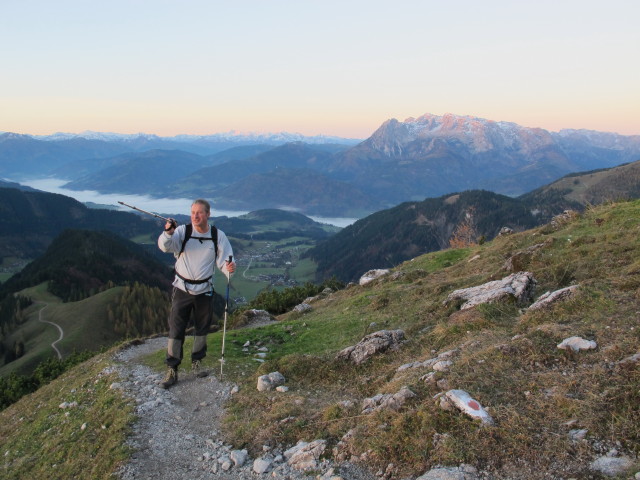 Erich am Weg 211 zwischen Dr. Heinrich-Hackel-Hütte und 's Stiegl (26. Okt.)