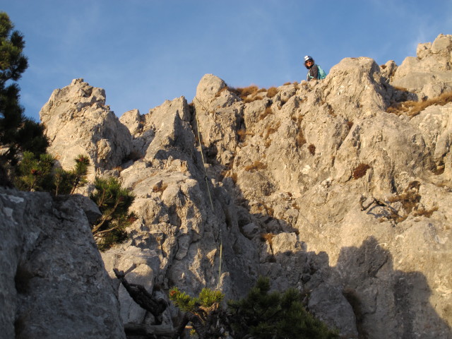 Stadelwandgrat: Irene in der 12. Seill&auml;nge