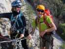 'Brunnerweg': Irene und ich am Stand nach der 3. Seillänge