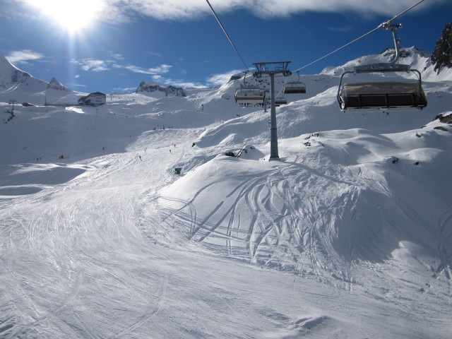 Rettenwandpiste von der Kristallbahn aus