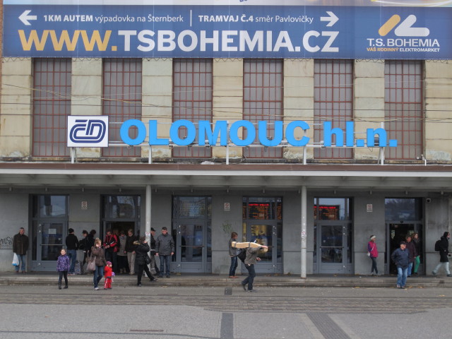 Hauptbahnhof Olomouc, 215 m