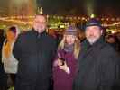 Stefan, Andrea und Hans-Christian am Adventmarkt vor der Karlskirche