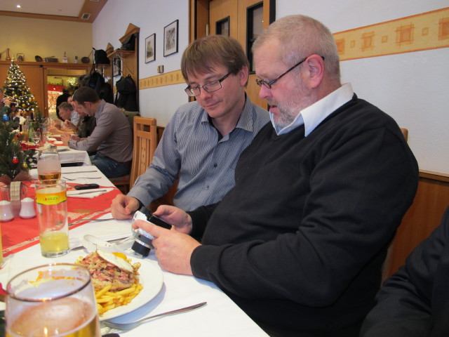 Stefan und Rudolf im Gasthaus Möslinger