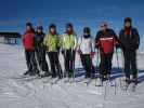 Ich, Kim, Charlotte, Andrea, Pauline, Stefan und Bernd bei der Bergstation der Hanglalmbahn, 1.941 m