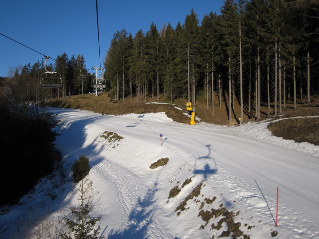 Talfahrt M&ouml;nichkirchen von der Sonnenbahn aus