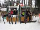 Ich, Michaela, Rita und Dieter bei der Bergstation der Schwaigbahn, 1.314 m