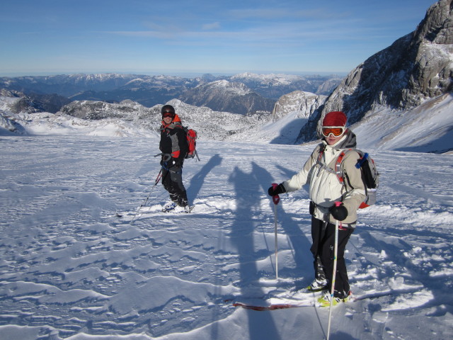 Dieter und Irene am Hallstätter Gletscher (31. Dez.)