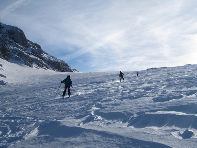 Christiane, Dieter und Irene am Hallstätter Gletscher (31. Dez.)