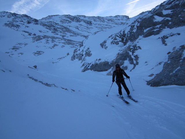 Dieter zwischen Hallstätter Gletscher und Oberem Eissee (31. Dez.)