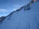 Irene und Christiane zwischen Hallstätter Gletscher und Oberem Eissee (31. Dez.)