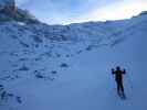 Christiane, Irene und Dieter zwischen Hallstätter Gletscher und Oberem Eissee (31. Dez.)