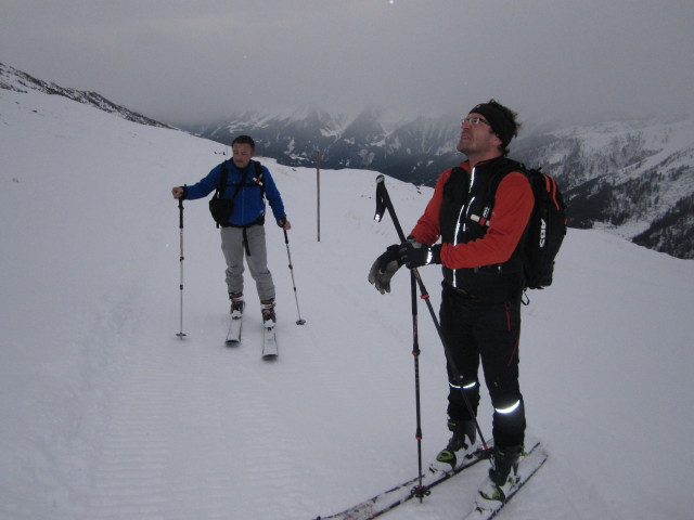 Erhard und Axel zwischen Zillertaler Höhenstraße und Schafleitenalm