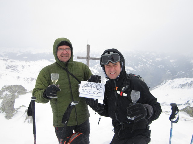 Axel und ich am Gipfel, 2.445 m