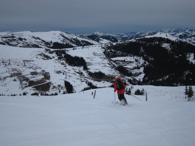zwischen Pass Thurn Direktabfahrt und Talstation der Hartkaserbahn (17. J&auml;n.)