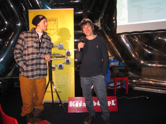 Matthias und Tom im Freeride Dome (17. J&auml;n.)