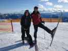 Hannelore und ich bei der Bergstation der 8er Kabinenbahn Gsoll, 1.567 m