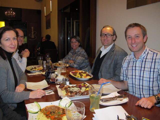 Agata, Christian, Doris, Erich und ich im Schesch Besch