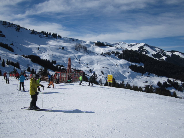 bei der Bergstation der 6er-Sesselbahn Schwarzeckalm, 1.435 m