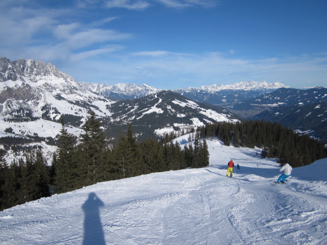 Christoph und Sebastian auf der Schneebergabfahrt