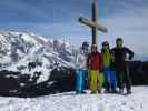 Sebastian, Christoph, Alexander und ich auf der Wastlhöhe, 1.737 m