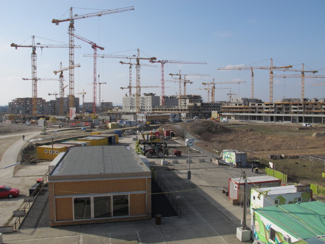 vom aspern Infopoint Richtung Nordwesten