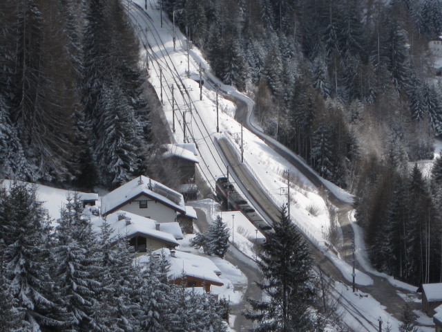 Bahnhof Gries am Brenner vom Steinhof aus