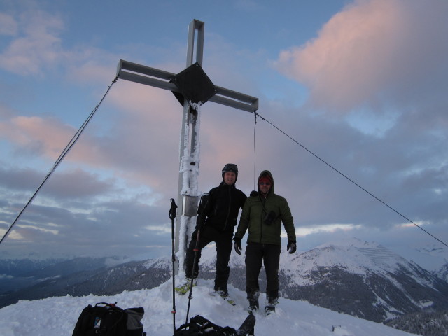 Ich und Axel am Padauner Kogel, 2.066 m