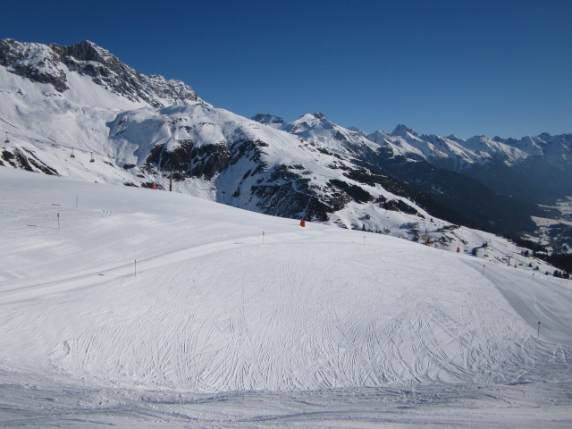 von der Bergstation der Galzigbahn Richtung Nordosten (8. März)