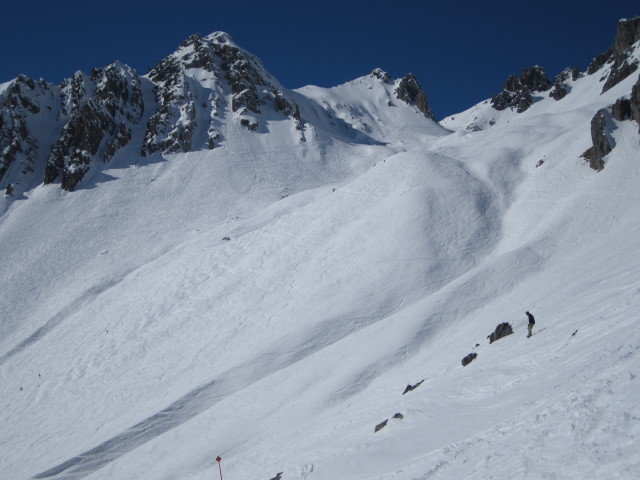 Markus auf der Skiroute 'Mattun' (8. März)