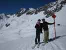 Ich und Markus auf der Skiroute 'Mattun' (8. März)