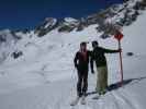 Ich und Markus auf der Skiroute 'Mattun' (8. März)