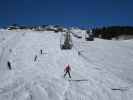 Piste 'Grubenalpe - Oberlech - Lech' von der Schlosskopfbahn aus (9. März)