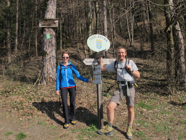 Carmen und ich zwischen Pitten und Pittentaler Klettersteig