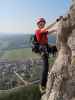 Pittentaler Klettersteig: Carmen in der ersten Querung