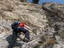 Pittentaler Klettersteig: Carmen nach der zweiten Querung