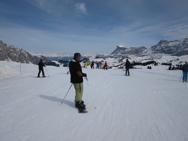 Markus auf der Piste 'Malga Crepaz' (15. März)