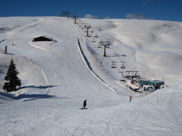 Markus bei der Talstation des Sessellifts Bamby, 1.909 m (16. März)