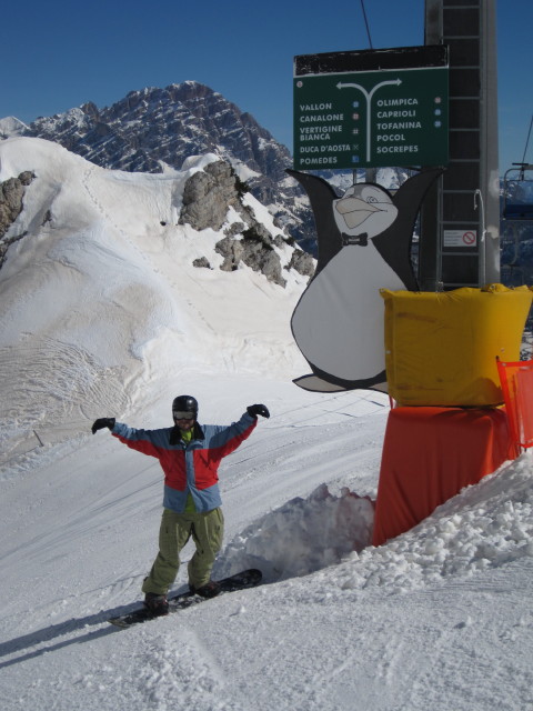 Markus auf der Piste 'Cacciatori' (17. März)