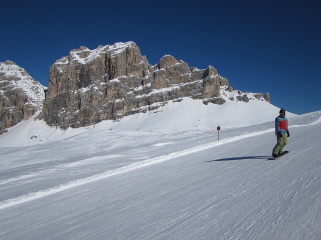Markus auf der Piste 'Armentarola' (17. März)