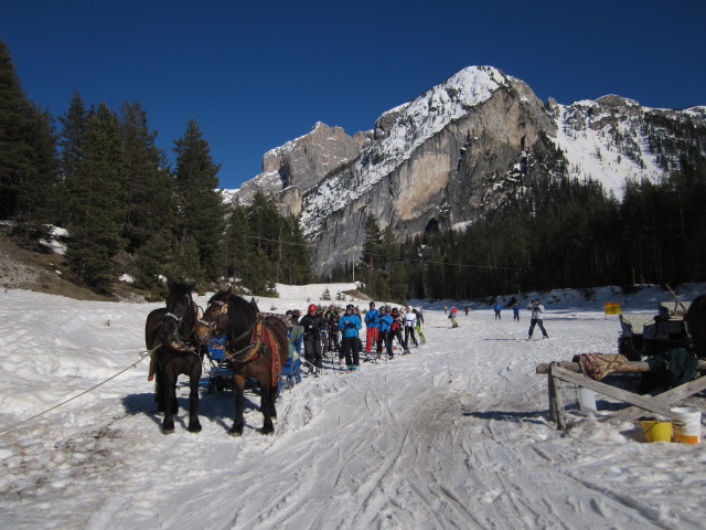 Markus auf der Piste 'Armentarola' (17. März)