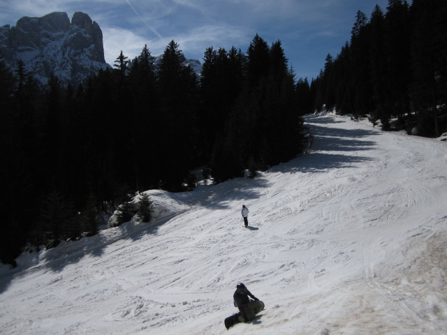 Markus auf der Piste 'Buffaure Panorama' (18. März)