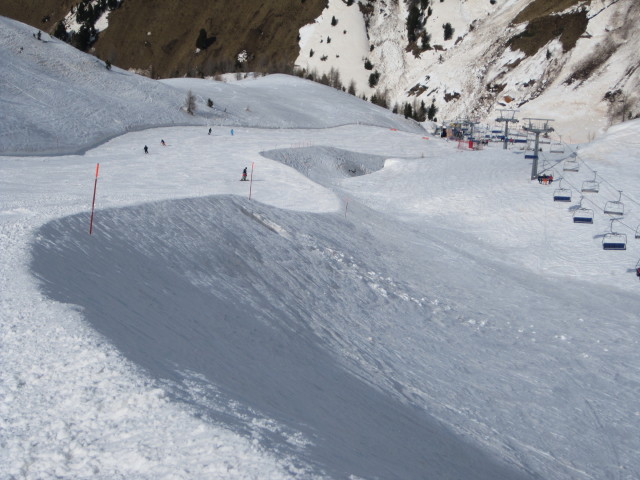 Markus auf der Piste 'Col de Valvacin - Pala del Gheiger' (18. März)