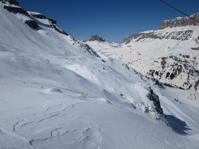 Passo Pordoi vom Sessellift Carpazza aus (19. März)